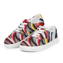 Load image into Gallery viewer, &quot;The Milk Shake&quot; women’s lace-up canvas shoes.
