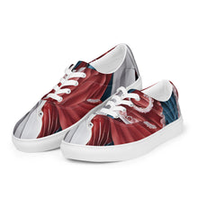 Load image into Gallery viewer, &quot;Origami Octopus&quot;  Women’s lace-up canvas shoes

