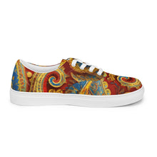 Load image into Gallery viewer, &quot;Paisley One&quot;  Women’s lace-up canvas shoes
