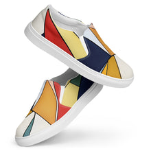 Load image into Gallery viewer, &quot;Art Deco4&quot; women’s slip-on canvas shoes.
