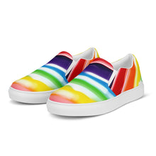 Load image into Gallery viewer, &quot;Candy Cane&quot; Women’s slip-on canvas shoes.
