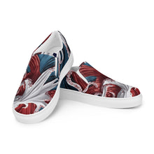 Load image into Gallery viewer, &quot;Origami Octopus&quot; Women’s slip-on canvas shoes
